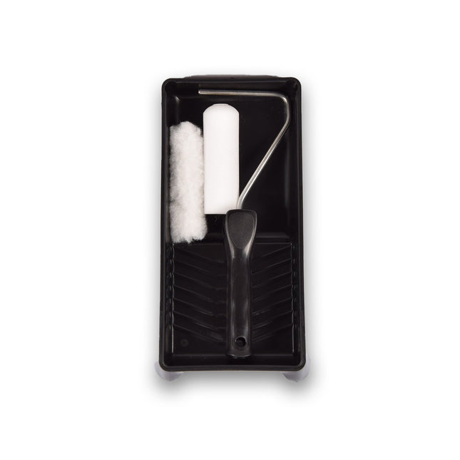 Verfroller | Muurverfroller | zwart & wit | Verfkwasten | 185g | Structuurroller | Schuimroller | 29cm*6.5cm*14cm 