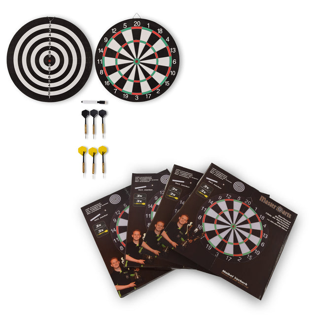 4stuks | Dartbord | Dartmat | Dartpijlen | Dartset | 42x42x39cm | Dartpijlen :2.7x11cm