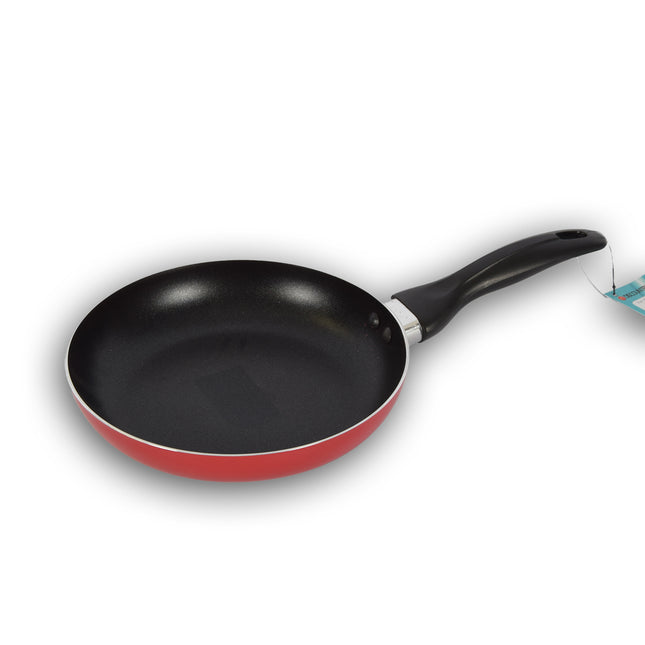 Koekenpan | koekenpannen | Aluminium | ZWART/ROOD | inductie kookplaat | Rond | 1 liter | Wokpan | 270 g | Koekenpan voor inductie | 20xH4,5cm