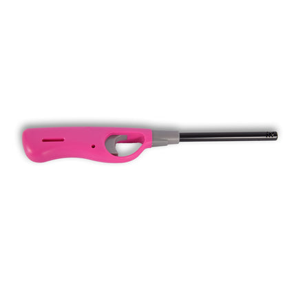 Gasaansteker 26 cm –Gas- Roze Aansteker – Keukenaansteker – Kinderslot – Voor Kaarsen, BBQ, Keuken en Kamperen – Navulbaar