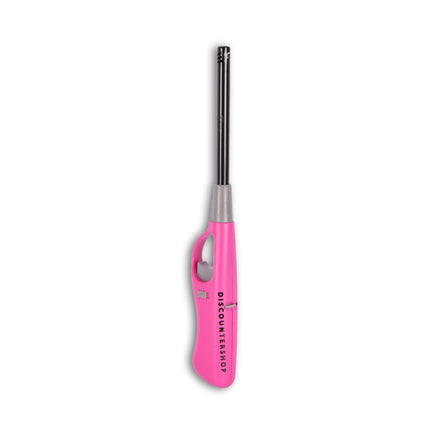 Gasaansteker -Aanstekers 26 cm – Kinderslot – Verstelbare vlam-Gasaansteker voor Kaarsen, BBQ en Keuken –Blauw&Roze
