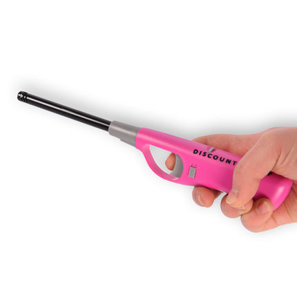 Gasaansteker 26 cm –Gas- Roze Aansteker – Keukenaansteker – Kinderslot – Voor Kaarsen, BBQ, Keuken en Kamperen – Navulbaar