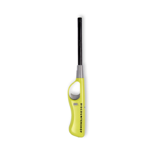 Gasaansteker 26 cm Groen - Navulbare Aansteker met Kinderslot - Voor Kaarsen, BBQ, Keuken en Kamperen