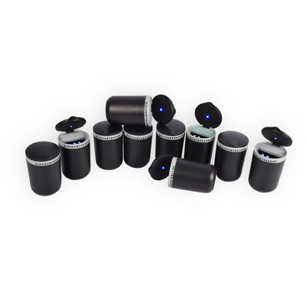 Moderne Sigarettenasbakken Set - Zwart & Grijs - 10 stuks - 10.5cm x 6cm x 9.5cm
