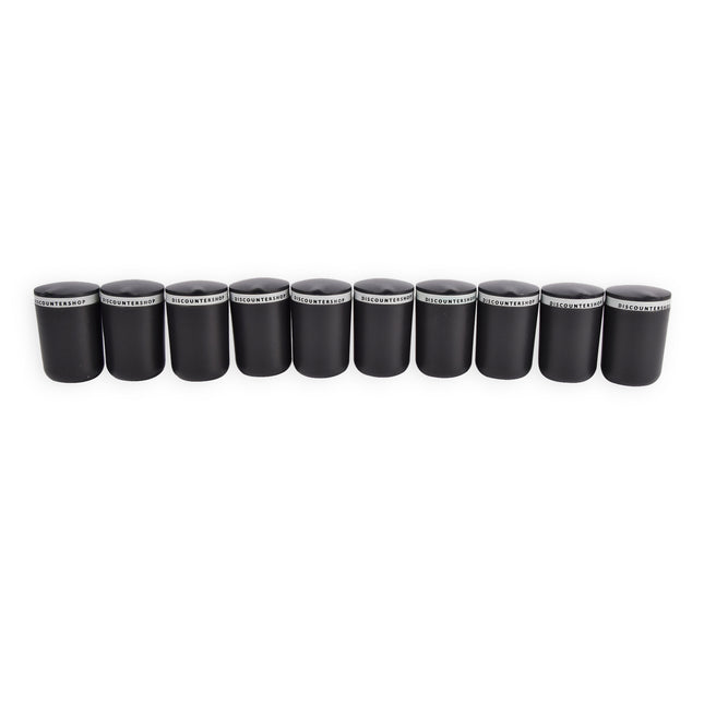 Moderne Sigarettenasbakken Set - Zwart & Grijs - 10 stuks - 10.5cm x 6cm x 9.5cm