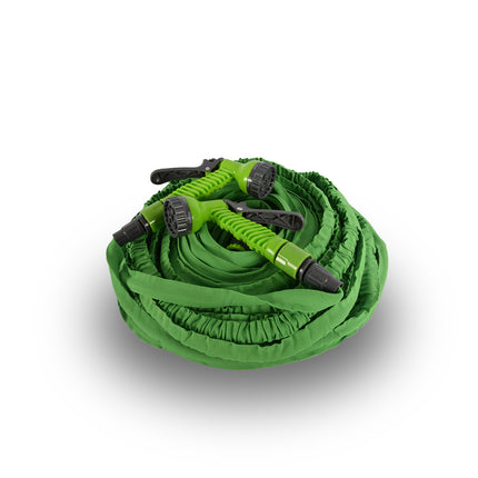 set van 2 stuks |  Tuinslang | waterslang | groen /Zwart | Flexibele | 10-20m | Met 7 functies