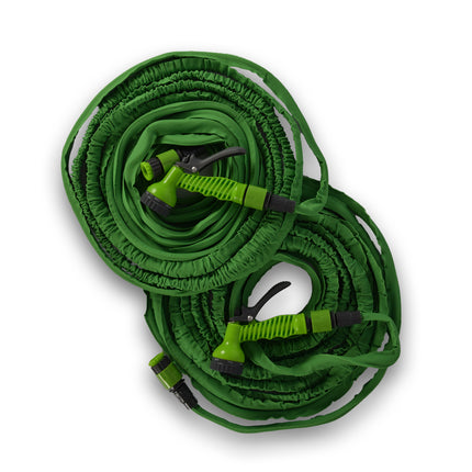 set van 2 stuks |  Tuinslang | waterslang | groen /Zwart | Flexibele | 10-20m | Met 7 functies