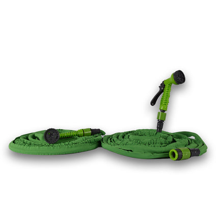 set van 2 stuks |  Tuinslang | waterslang | groen /Zwart | Flexibele | 10-20m | Met 7 functies