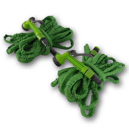 set van 2 stuks |  Tuinslang | waterslang | groen /Zwart | Flexibele | 10-20m | Met 7 functies
