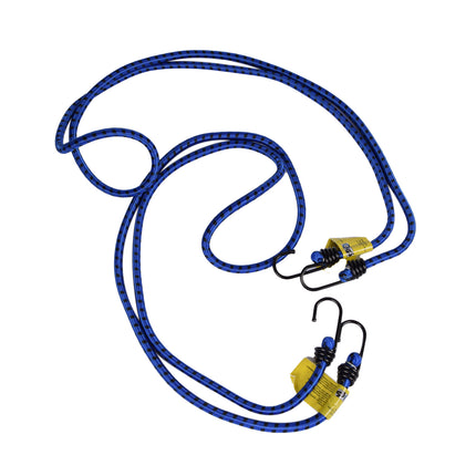 Duurzame Spinbinder van Gelegeerd Staal - 150 cm Bagagebinder voor Fiets, Motor & Scooter in Blauw