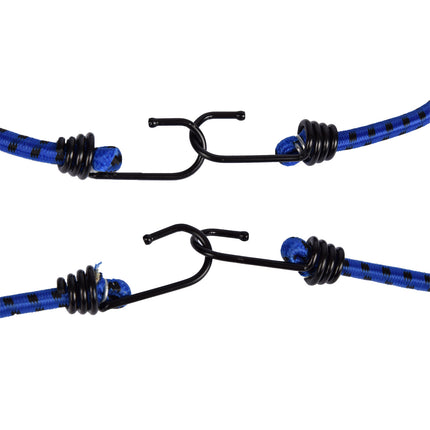 Duurzame Spinbinder van Gelegeerd Staal - 150 cm Bagagebinder voor Fiets, Motor & Scooter in Blauw