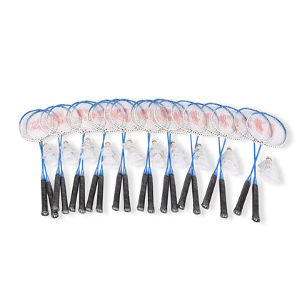 10 Sets met 20 Rackets en 30 Shuttles | aluminium/bio plastic | Rackettas | blauw | tennistas | 68cm*22.5cm