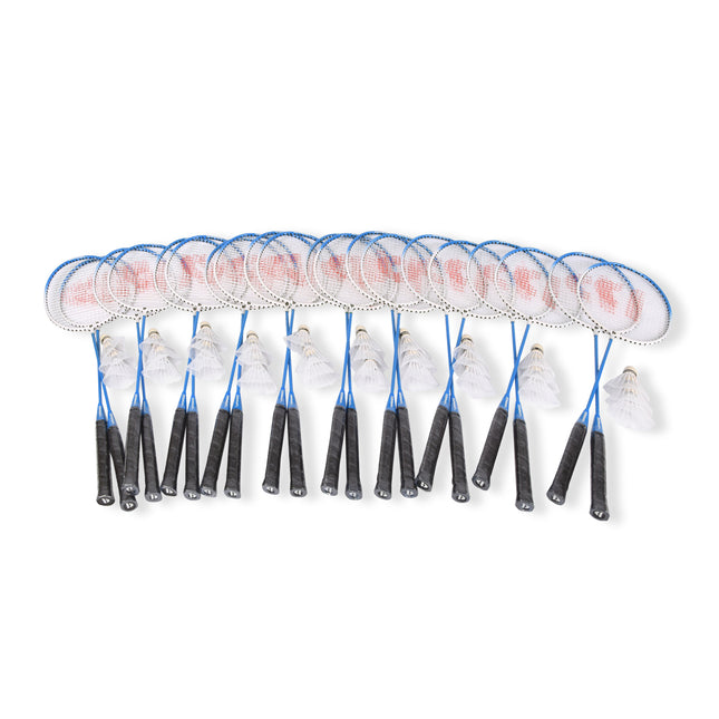 10 Sets met 20 Rackets en 30 Shuttles | aluminium/bio plastic | Rackettas | blauw | tennistas | 68cm*22.5cm