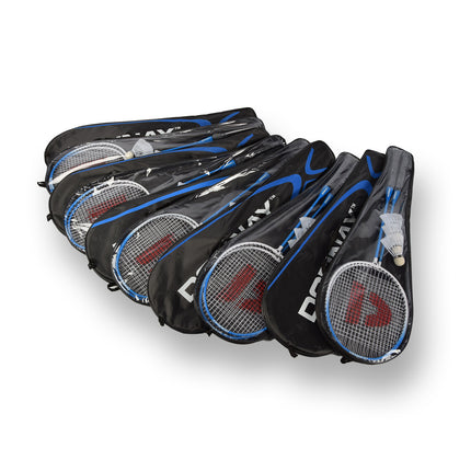 10 Sets met 20 Rackets en 30 Shuttles | aluminium/bio plastic | Rackettas | blauw | tennistas | 68cm*22.5cm