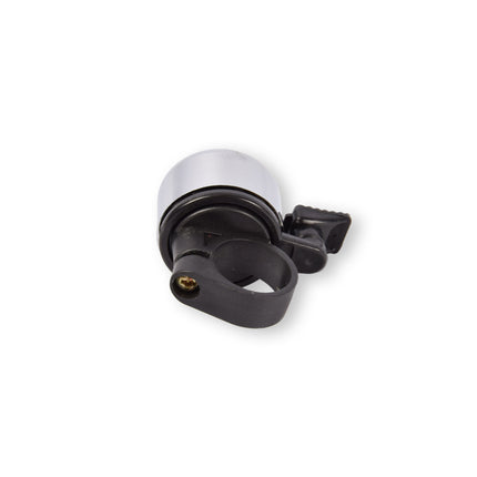 Zilveren en Zwarte Mini Fietsbel Set - Luide Fietsbeltoon - Fietsaccessoires - 6cm x 5cm x 3cm - 2 Fietsbellen Meegeleverd