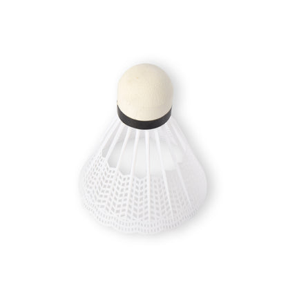 Topkwaliteit Witte Kunststof Badminton Shuttles - 6.6cm x 8.2cm - Pakket van 5 - Licht en Flexibel 