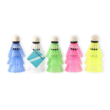 Kwalitatieve Kunststof Shuttlecocks - 3 Sets (15 stuks) - Plastic Materiaal - 120g - Afmetingen 6.6cm x 6.6cm x 8.2cm