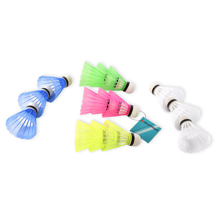 Kwalitatieve Kunststof Shuttlecocks - 3 Sets (15 stuks) - Plastic Materiaal - 120g - Afmetingen 6.6cm x 6.6cm x 8.2cm