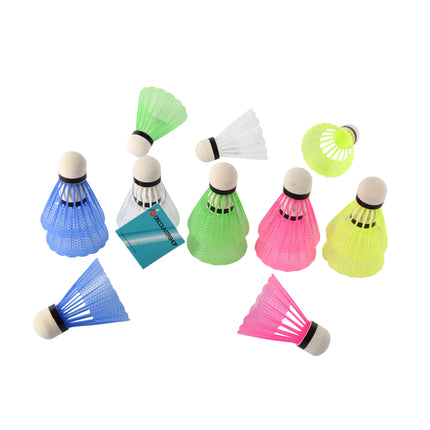 Kwalitatieve Kunststof Shuttlecocks - 3 Sets (15 stuks) - Plastic Materiaal - 120g - Afmetingen 6.6cm x 6.6cm x 8.2cm