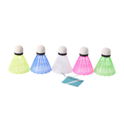 Plastic Badmintonshuttles, 5 Stuks - Lengte 6.6cm - Uitstekend voor Elke Speler - Gewicht 40g - Duurzaam en Perfect. 