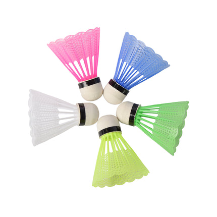 Set van 25 Hoogwaardige Kunststof Badmintonshuttles - Assortiment Kleuren - 6.6cm x 6.6cm x 8.2cm - Licht en Betrouwbaar - Optimaal voor Sportief Vermaak