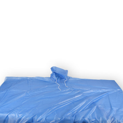 Stijlvolle Blauwe Regenponcho - Waterdicht en Lichtgewicht - 131cm - Kunststof - 1 Stuk