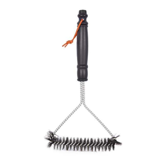 Ultieme RVS BBQ Schoonmaakborstel - Krachtige Reiniging - Veilig & Efficiënt - Zwart & Zilver | 31cmx17cm