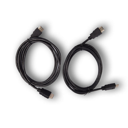 HDMI-kabel | 4k Ultra HD | HDMI 1.4 | 2 Meter | Zwart | kunststof | 2cm | Set van 2 | Audio/Video Verguld (HDMM2M)