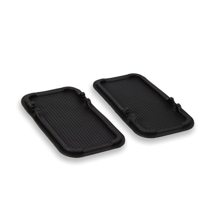 Set van 2 Matten voor Autodashboard, Zwart, Afmetingen 18.5cm x 10.5cm - Antislip, Beschermend en Duurzaam