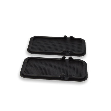 Set van 2 Matten voor Autodashboard, Zwart, Afmetingen 18.5cm x 10.5cm - Antislip, Beschermend en Duurzaam