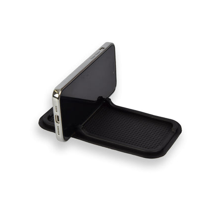 Set van 5 Antislipmatten voor Autodashboard - Zwart, 18.5cm x 10.5cm| Essentieel Auto Accessoires  | Antislip Dashboard Mat voor Telefoon, Smartphone, Tablet en Parkeerkaart |  Afwasbaar