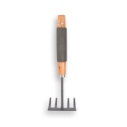 Tuinharkje | hark | met steel | Tuingereedschap | Tuinieren | Zachte Handgreep | Tuinonderhoud | Tuinaccessoires | 27cm x 9cm x 7.5cm