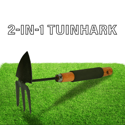 Stevige Zilver/Grijze Tuinhark - 28x7.50x15 cm - Tuingereedschap Set voor Tuinonderhoud en Grondwerken