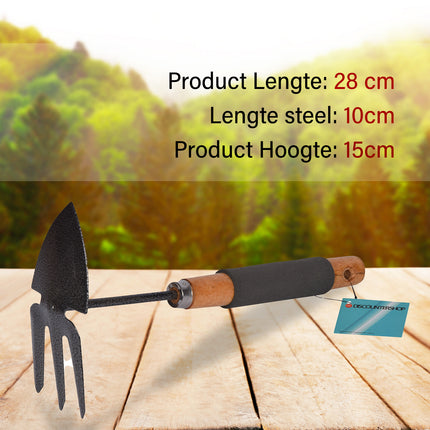 Stevige Zilver/Grijze Tuinhark - 28x7.50x15 cm - Tuingereedschap Set voor Tuinonderhoud en Grondwerken