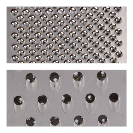 Multifunctionele Mini Kaasrasp Van Roestvrijstaal In Zilver | Extra Scherpe Keukenrasp Voor Kaas Citroen Groenten | Compacte 10.5cm X 8.5cm X 24.5cm | Ergonomisch Handvat | Ideaal Voor Zowel Grof Als Fijn Raspen
