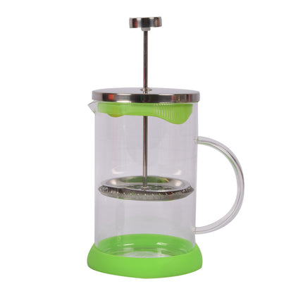 Milieuvriendelijke Groene Glas Cafetière - Koffiemaker | BPA-vrij | Vaatwasser Veilig | 9x5 cm, Gewicht 0.39 kg | 800ml Capaciteit