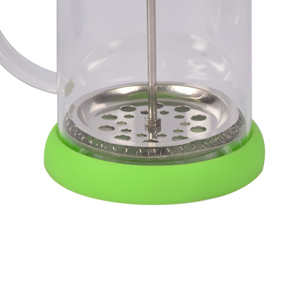Milieuvriendelijke Groene Glas Cafetière - Koffiemaker | BPA-vrij | Vaatwasser Veilig | 9x5 cm, Gewicht 0.39 kg | 800ml Capaciteit