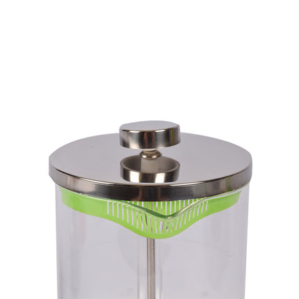 Milieuvriendelijke Groene Glas Cafetière - Koffiemaker | BPA-vrij | Vaatwasser Veilig | 9x5 cm, Gewicht 0.39 kg | 800ml Capaciteit