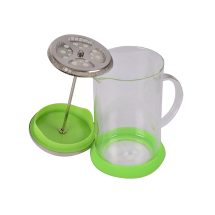 Milieuvriendelijke Groene Glas Cafetière - Koffiemaker | BPA-vrij | Vaatwasser Veilig | 9x5 cm, Gewicht 0.39 kg | 800ml Capaciteit