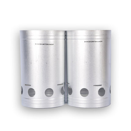 BBQ Houtskool | bbq starter | Houtskoolstarter | Zilver | Verzinkt Staal | Brikettenstarter | 27cm*27cm