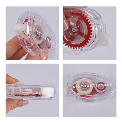 10 stuks Hoogwaardige Lijmroller en Lijmapplicator - Transparant Rood - Lichtgewicht 314g – Discountershop