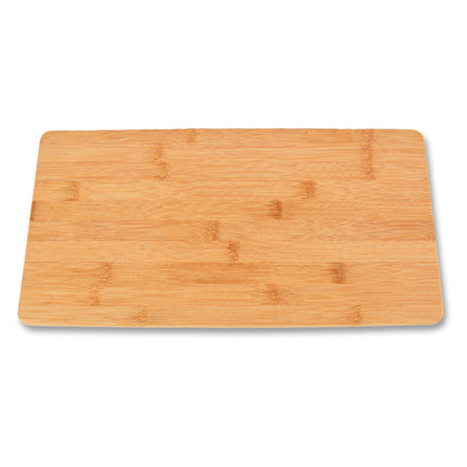 Bamboe Kaasplank met 3 Kaasmesjes – Houten Serveerplank voor Kaas en Snacks – Ideaal voor Halloween Decoratie en Snoep - Licht Bruin - 37cm*18cm