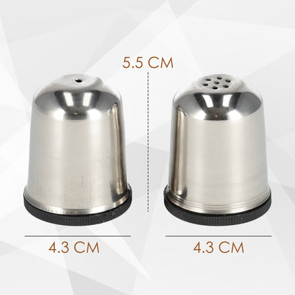 Peper- en Zoutmolen Set - RVS - Handmatige Molens met Instelbare Maalgraad - Keukengerei - Perfect als Kerstcadeau