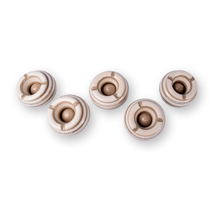 5x Stijlvolle Aardewerk Asbak 11cm x 6cm Beige - Perfect Rookaccessoire