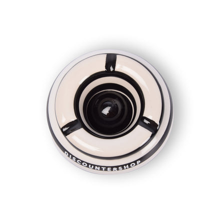 1x Stijlvolle Aardewerk Asbak 11cm x 6cm Zwart - Perfect Rookaccessoire