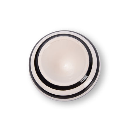 1x Stijlvolle Aardewerk Asbak 11cm x 6cm Zwart - Perfect Rookaccessoire