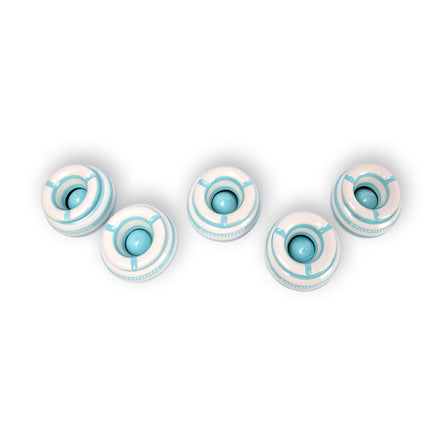 5x Stijlvolle Aardewerk Asbak 11cm x 6cm turquoise - Perfect Rookaccessoire