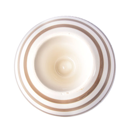 Stijlvolle Aardewerken Asbak Beige | Stormasbak voor Binnen en Buiten | Sigaretten Asbak 14 cm Diameter |  7.5cm Hoogte | Onmisbaar voor Elke Rookliefhebber