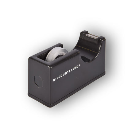 Plakbandhouder | Tape dispenser | kunststof | antislip | Zwart | Plakbandafroller | tapehouder | 14.5cm*5cm*7.5cm