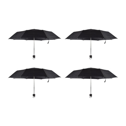 Zwarte Stormparaplu Set - Robuust en Groot Formaat - 4 Stuks - 752g - 90cm Diameter